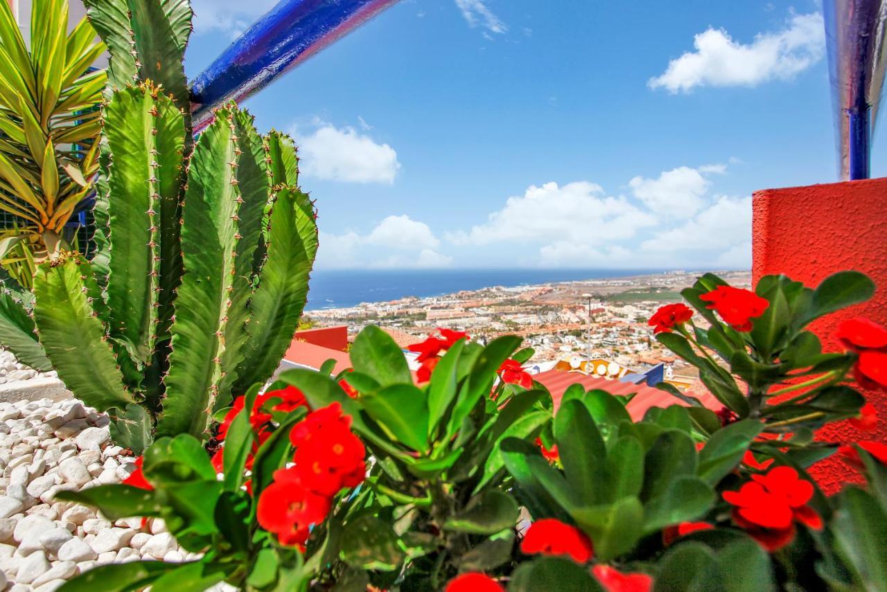 Wonderful View, Huge Terrace Solarium, Private Parking Daire Costa Adeje  Dış mekan fotoğraf