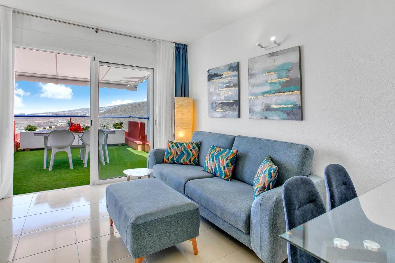 Wonderful View, Huge Terrace Solarium, Private Parking Daire Costa Adeje  Dış mekan fotoğraf